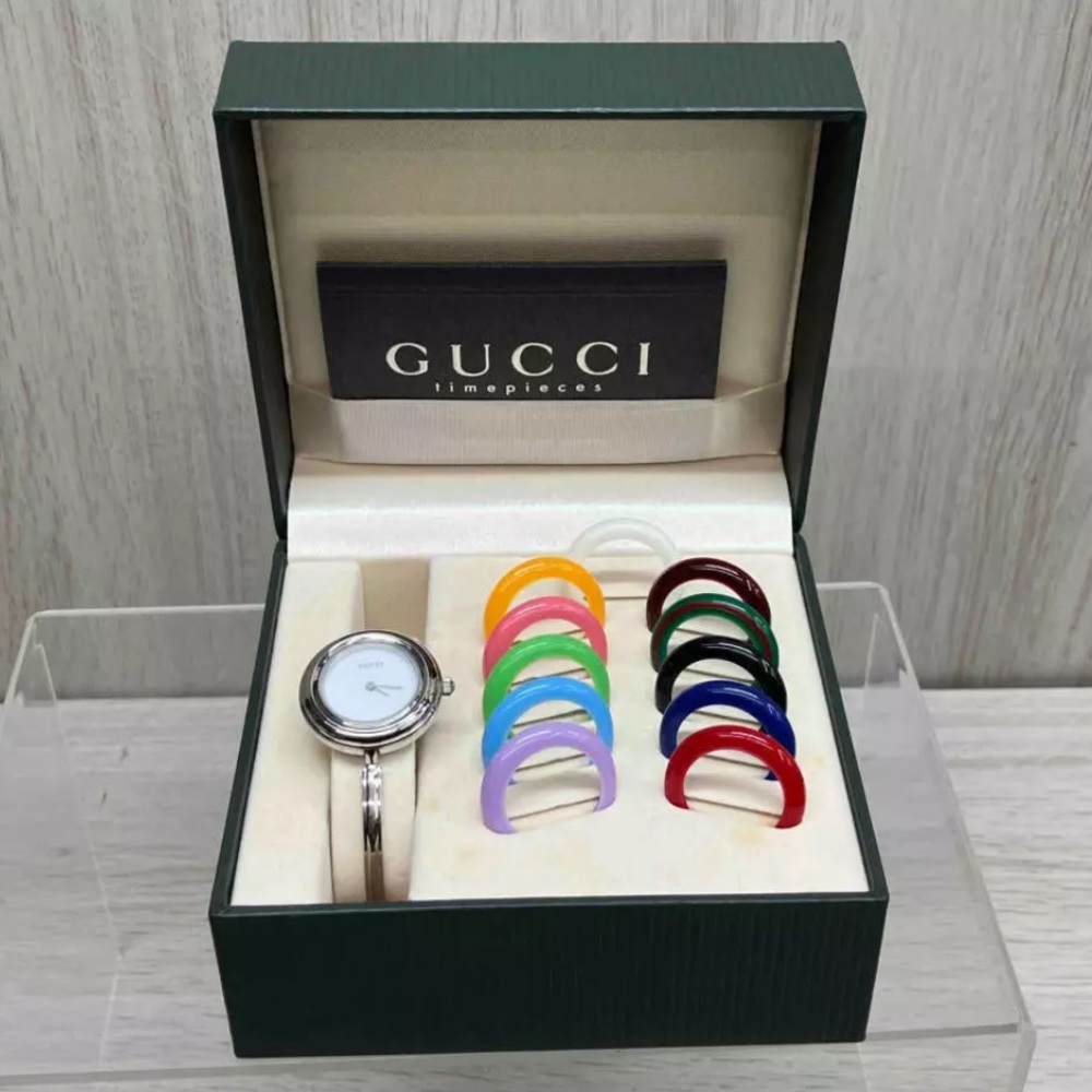 Gucci Luxury Statement Watch STUNNING!😍 Very very RARE!! In Stainless Steel